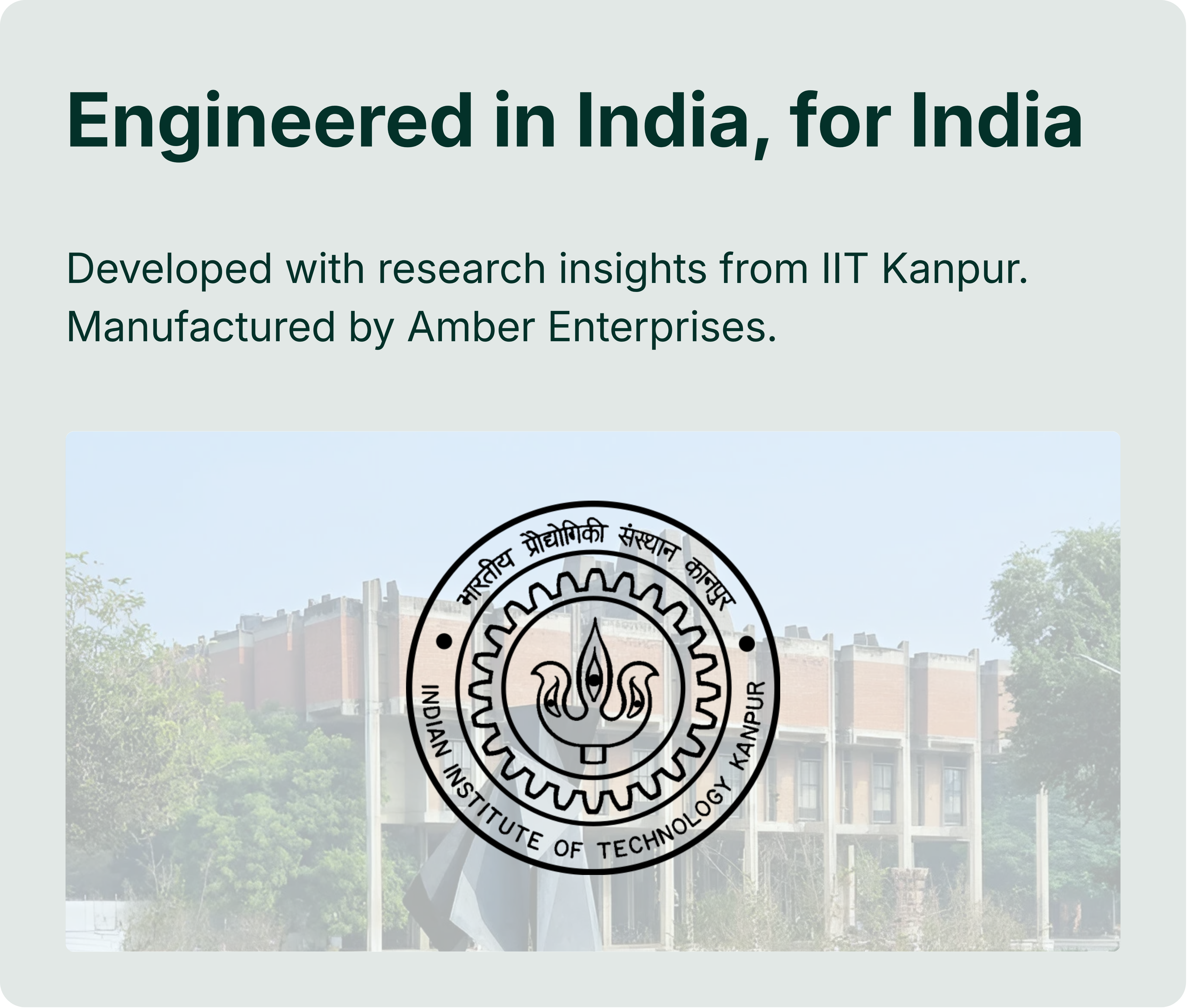 The IIT Kanpur campus building